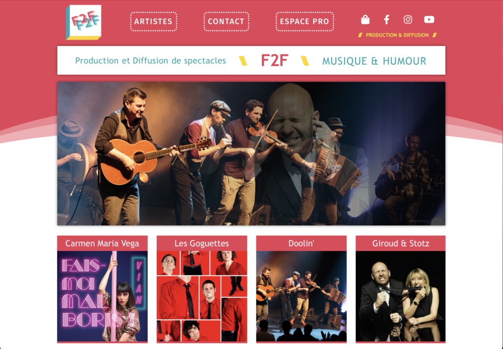 Site Internet F2F Music