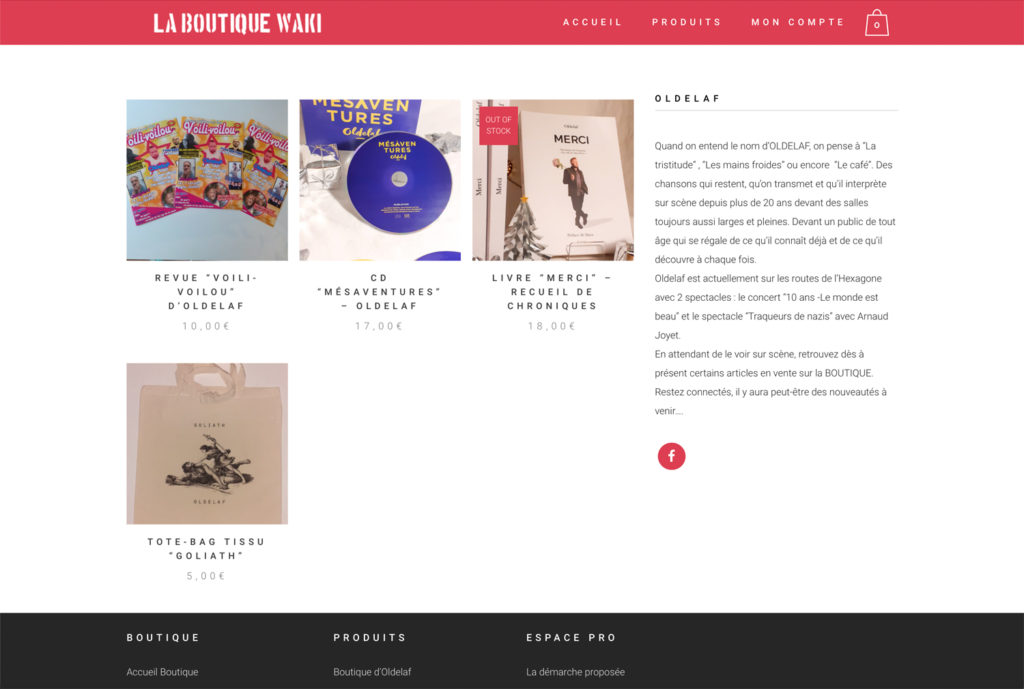Boutique Waki Publishing - Page d'accueil